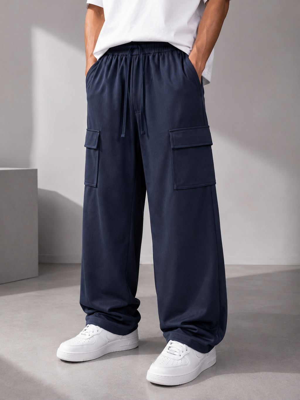 Blue Baggy Trouser
