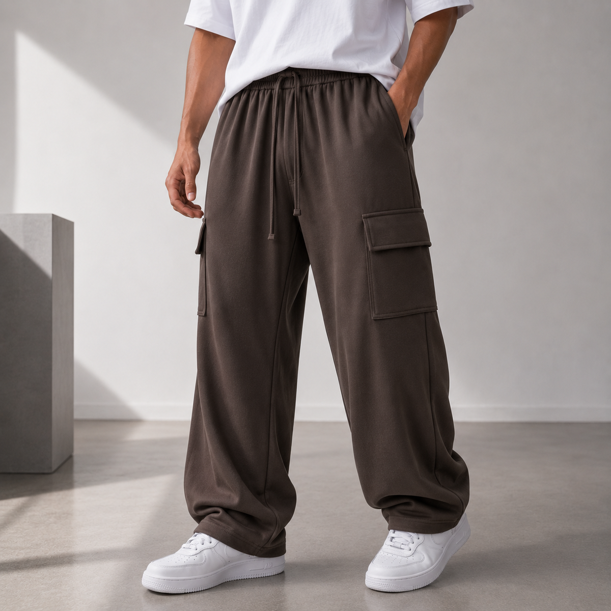 Brown Baggy Trouser