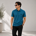 Short Sleeve Men's Breathable Solid Golf Shirt