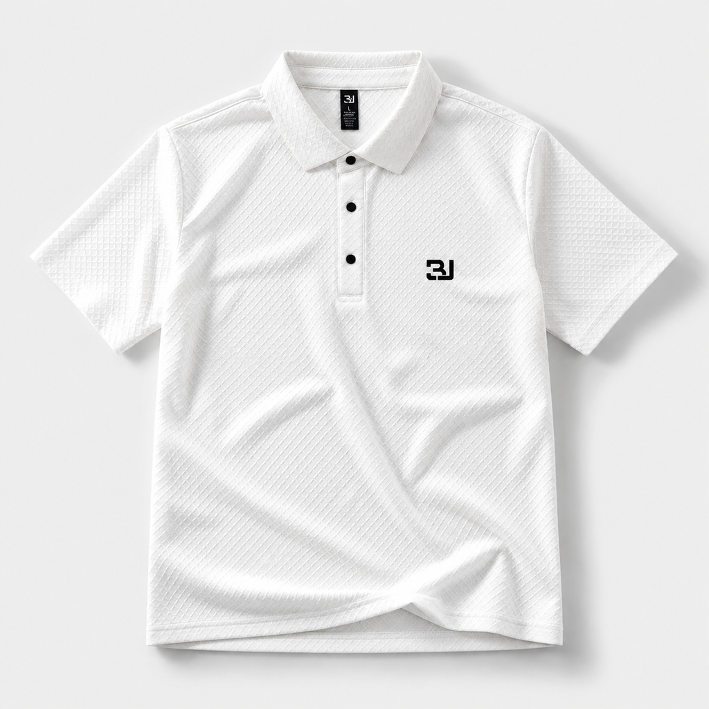 Short Sleeve Men's Breathable Solid Golf Shirt