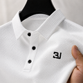 Short Sleeve Men's Breathable Solid Golf Shirt